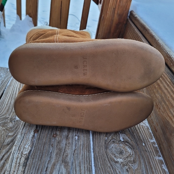 J. Crew Chestnut Suede Boots With Fleece Lining - Picture 5 of 6